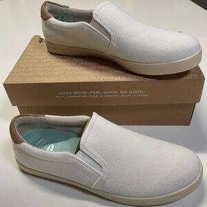 Dr. Scholl’s Madison Men’s Slip-On Shoes White‎ Canvas Size 11M Comfort Casual